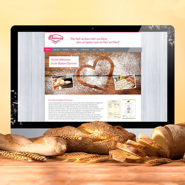 Bäckerei Daumoser Website